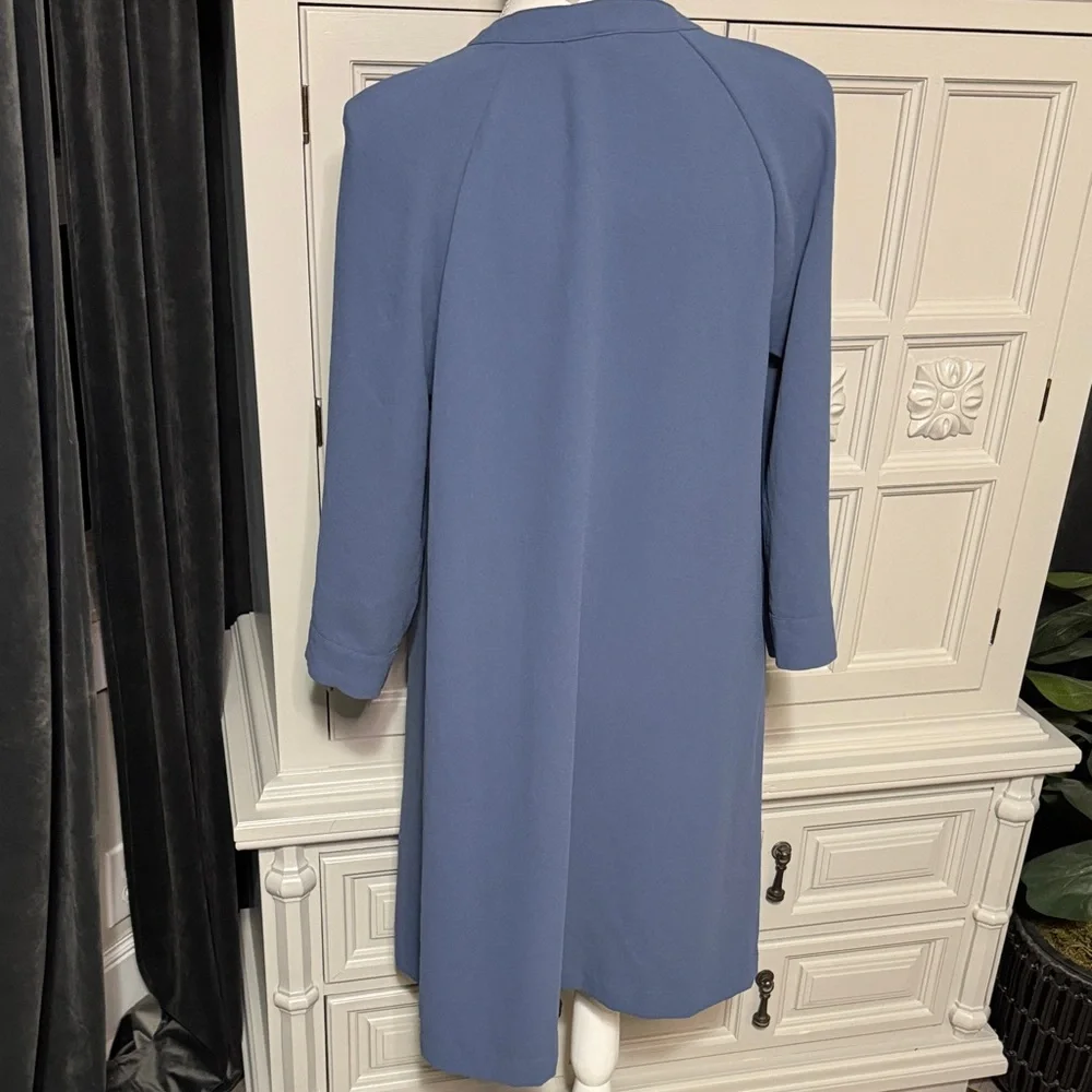 H&M Elegant Blue Women's Knee Length Dress Size 10 - Picture 7 of 10